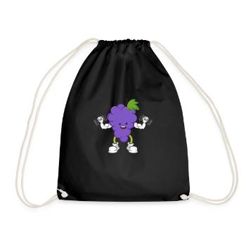 Vegan Vegan Bodybuilding Raisin - Sac de sport léger - noir - Devant