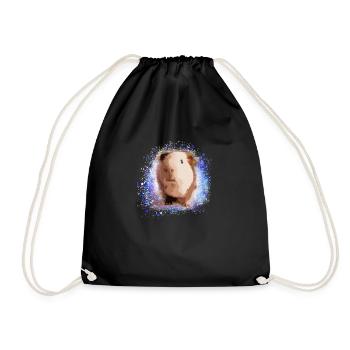 cochon d’Inde, graffiti, peinture, vert, bleu - Sac de sport léger - noir - Devant