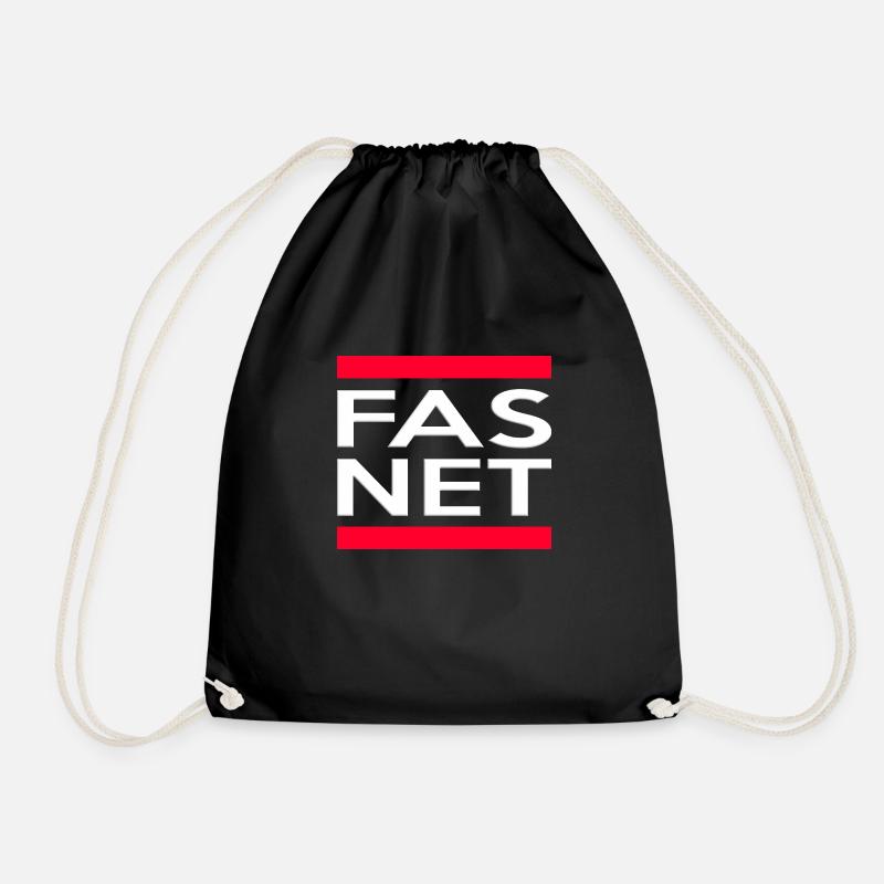 Fasnet - Drawstring Bag - black