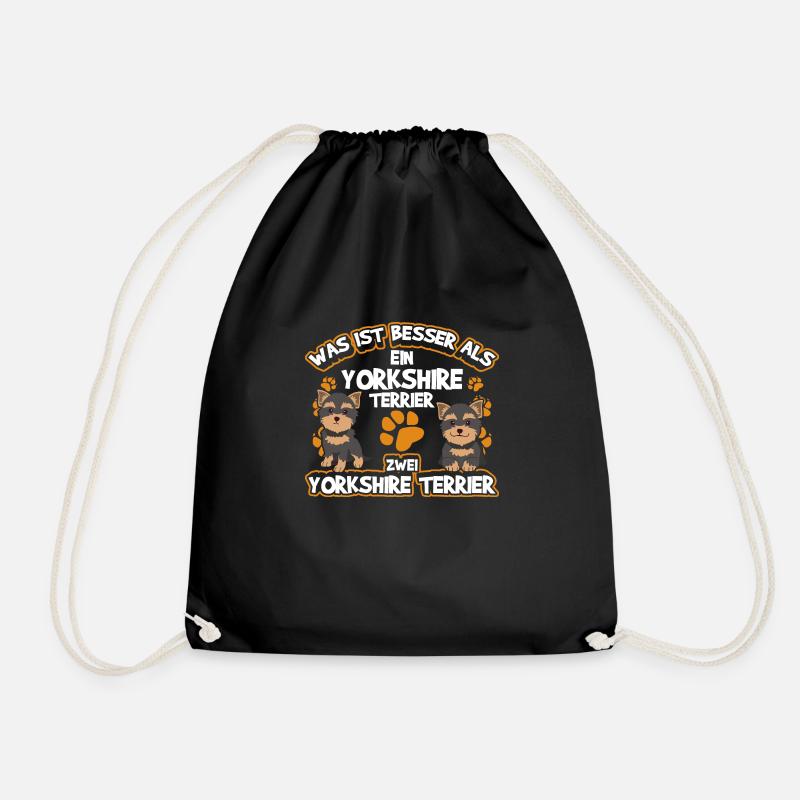 What's better than a Yorkshire Terrier - Drawstring Bag - black