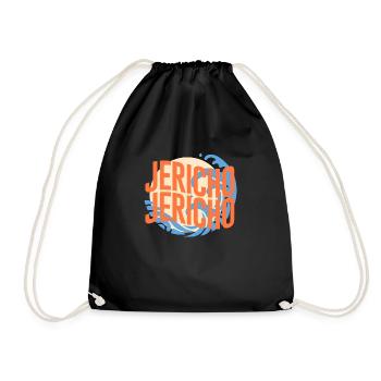 Jéricho - Vêtements chrétiens - Sac de sport léger - noir - Devant