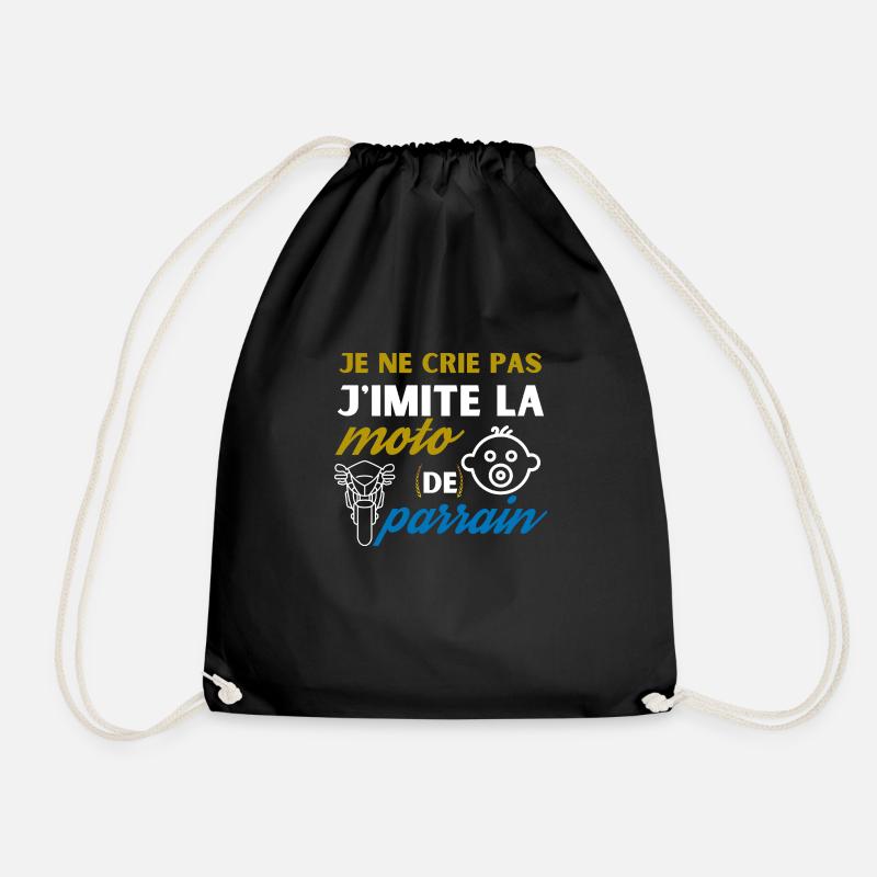 j'imite la moto de parrain - Sac de sport léger - noir