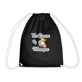 the queen of pétanque - humour - Sac de sport léger - noir - Devant