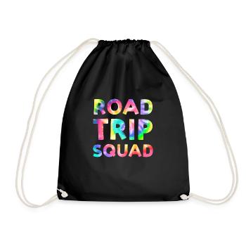 Road trip Voyage en groupe Vacances en voiture en famille - Sac de sport léger - noir - Devant