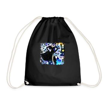 La Reine de la Nuit danse sous les étoiles - Sac de sport léger - noir - Devant