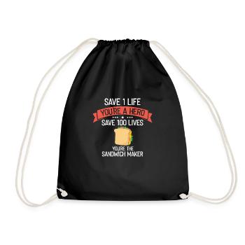 Food Makers Grill BBQ Sandwich Grill Maître - Sac de sport léger - noir - Devant