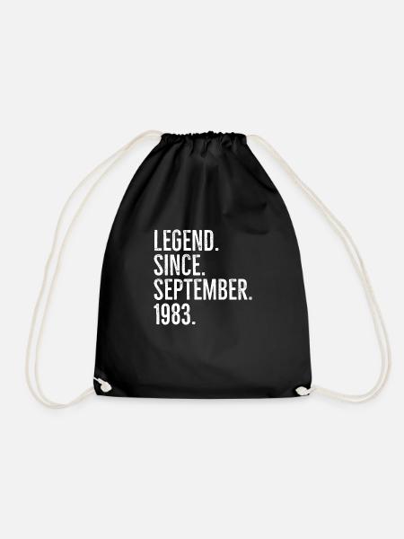 Legende seit September 1983 - Turnbeutel - Schwarz