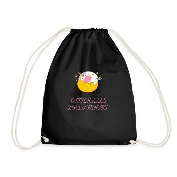 OFFIZIELLES SCHLAFSHIRT - Turnbeutel - Schwarz - Vorne