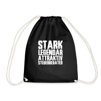 STARK LEGENDÄR ATTRAKTIV STEUERBERATER - Turnbeutel - Schwarz - Vorne