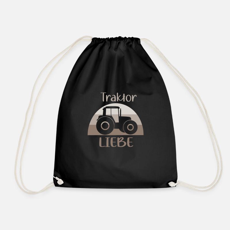 Traktor Liebe - Turnbeutel - Schwarz
