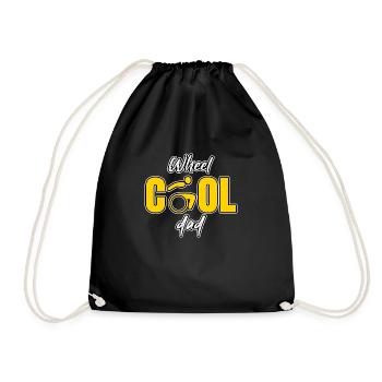 Vraiment cool roue de père cool papa - Sac de sport léger - noir - Devant