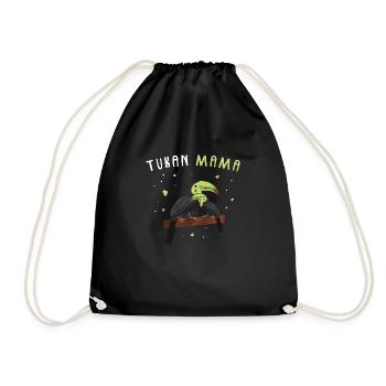 Toucan Mama - Drawstring Bag - black - Front
