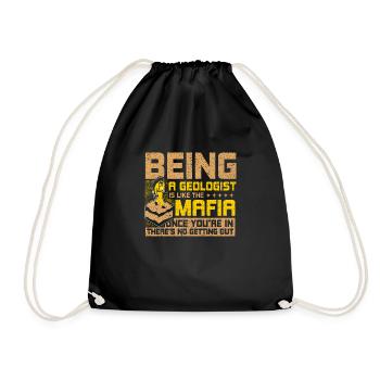 Être géologue, c’est comme la recherche de roches mafieuses - Sac de sport léger - noir - Devant