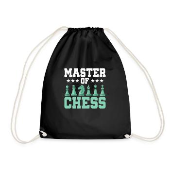 Maître d’échecs Joueur d’échecs Échiquier - Sac de sport léger - noir - Devant