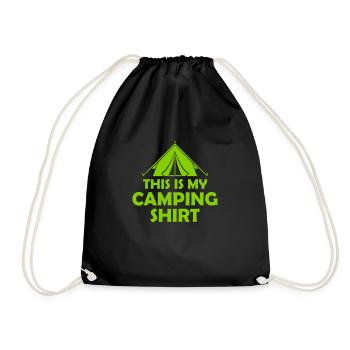 Chemise de tente de camping Wilderness - Sac de sport léger - noir - Devant