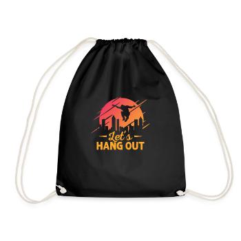 Let's Hang Out Traceur Parkour - Turnbeutel - Schwarz - Vorne