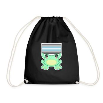 Froggy Demi boy - Drawstring Bag - black - Front
