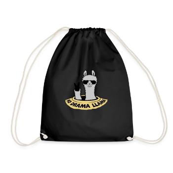 Lama de la paix du fond du trou - Sac de sport léger - noir - Devant