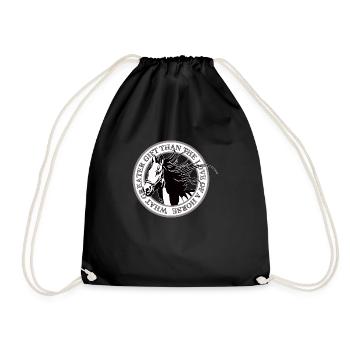 Les chevaux aiment - Sac de sport léger - noir - Devant