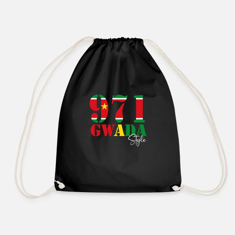 Gwada Style Drapeau Guadeloupe - Sac de sport léger - noir