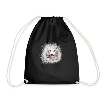tigerbaby, tigre, bleu, graffiti, peinture - Sac de sport léger - noir - Devant