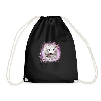 tigerbaby,tiger,rosa,graffiti,malerei - Turnbeutel - Schwarz - Vorne