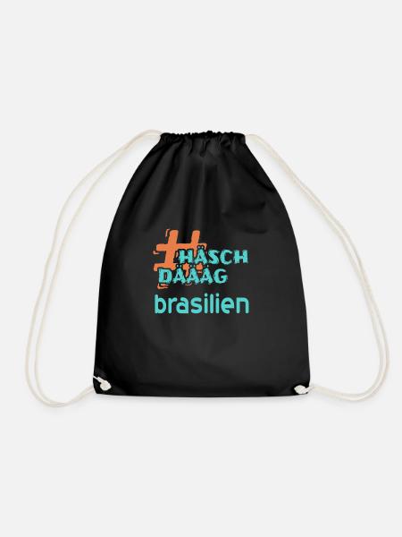 brasilien - Turnbeutel - Schwarz