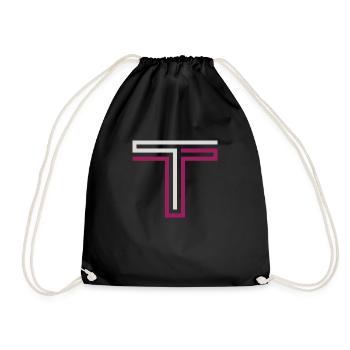 T Marque de vêtements - Sac de sport léger - noir - Devant