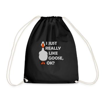 vraiment comme l’oie ok - Sac de sport léger - noir - Devant