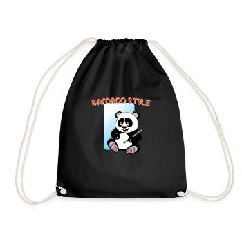 Panda Bamboo Style - Sac de sport léger - noir - Devant