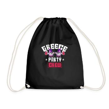 Greece Party Crew - Drawstring Bag - black - Front