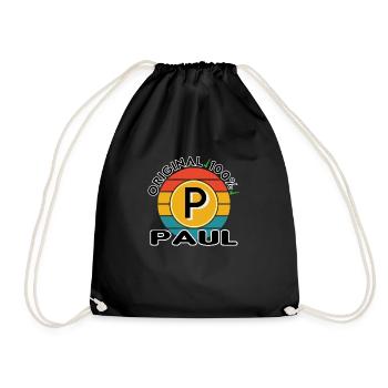 Paul - Turnbeutel - Schwarz - Vorne