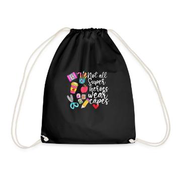 Teachers Teachers School Teachers Teaching Staff - Drawstring Bag - black - Front