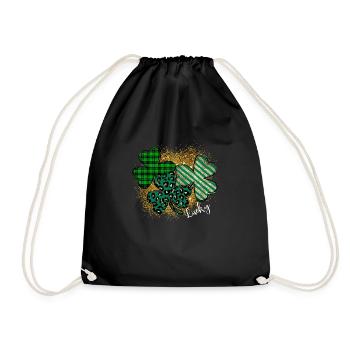 Happy St. Patrick´s Day Saint Patrick Irland Irish - Turnbeutel - Schwarz - Vorne
