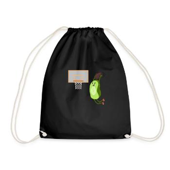 Dunking Avocado - Drawstring Bag - black - Front