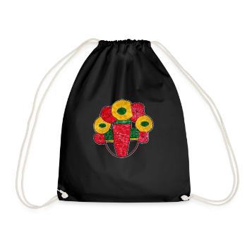 Motanka.Amulette de poupée ukrainienne. Art populaire - Sac de sport léger - noir - Devant