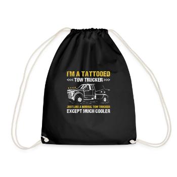 Je suis un opérateur de dépanneuse tatoué - Sac de sport léger - noir - Devant