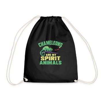 Herpétologiste des reptiles lézards caméléons - Sac de sport léger - noir - Devant