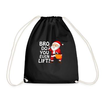 1 Bro do you even lift - Turnbeutel - Schwarz - Vorne
