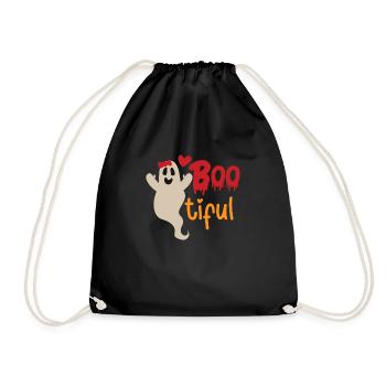 Halloween Assez Fantôme Boo-tiful Drôle Mignon - Sac de sport léger - noir - Devant