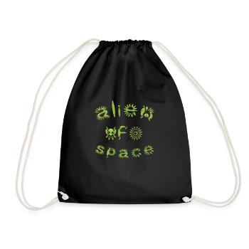Alien UFO space soucoupe volante spatiale alien - Sac de sport léger - noir - Devant