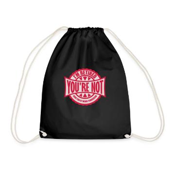 have fun at work - Drawstring Bag - black - Front