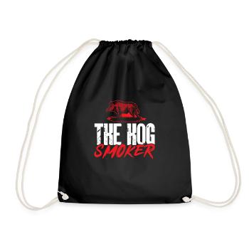 Wild boar hunting hunter wild boar - Drawstring Bag - black - Front