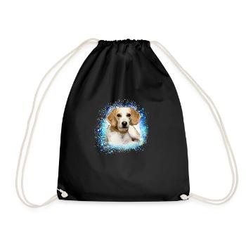 Harrier,Dog,Beagle,Graffiti,Painting - Drawstring Bag - black - Front