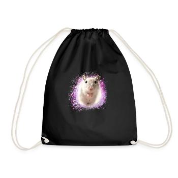 Jumping mouse,mouse,graffiti,painting,shrew - Drawstring Bag - black - Front