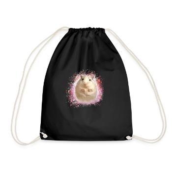 Jumping mouse,mouse,graffiti,painting,shrew - Drawstring Bag - black - Front
