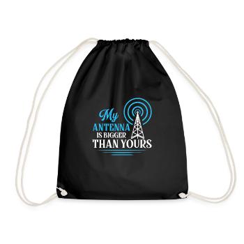 Mon antenne est plus grande que la vôtre Opérateur amateur - Sac de sport léger - noir - Devant