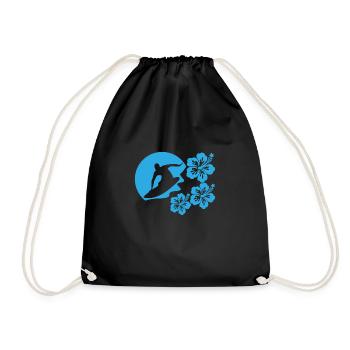Surfer - Drawstring Bag - black - Front