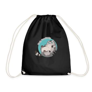 Body Pawsitivity Cat blue - Turnbeutel - Schwarz - Vorne