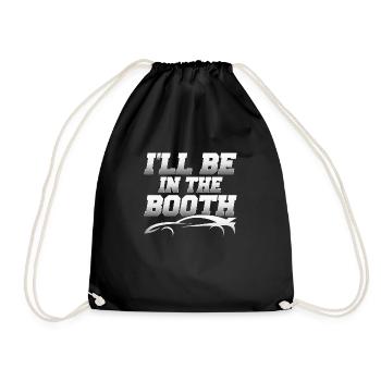 I'll Be In The Booth Auto Body Technician Painter - Drawstring Bag - black - Front